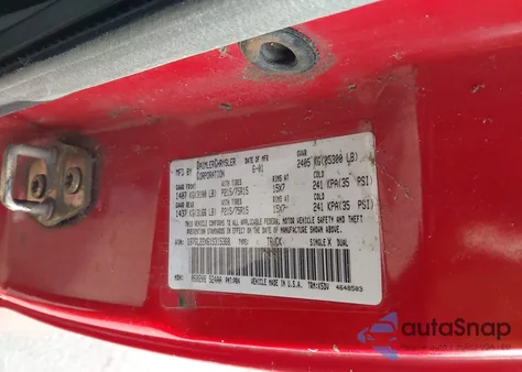 2001 Dodge Dakota Slt/Sport из США, поврежденный, VIN 1B7GL22X61S315368